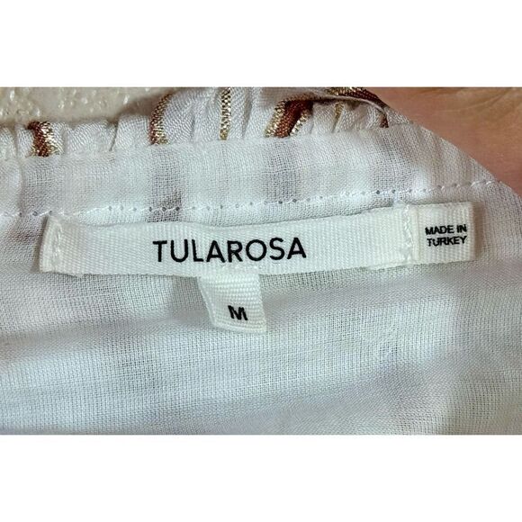 Tularosa Claudia Tiered Ruffle Overlay Lined Mini Dress Women's Medium - Picture 5 of 10